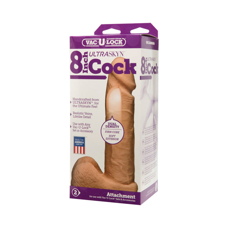 Vac-U-Lock - 8-Inch ULTRASKYN Cock White