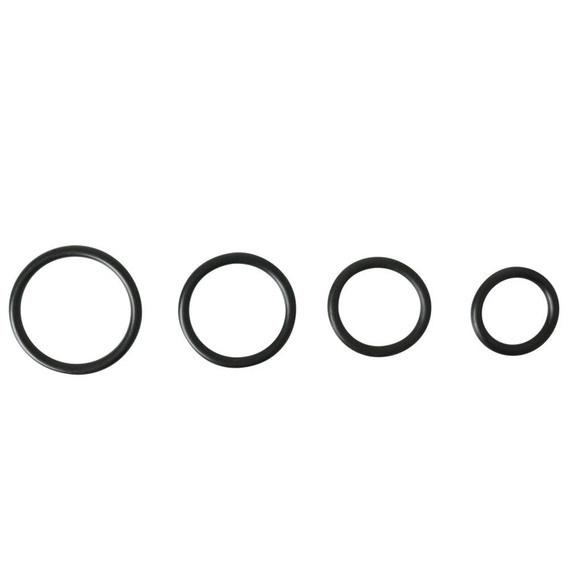 Sportsheets Rubber O-Ring 4-Pack Black