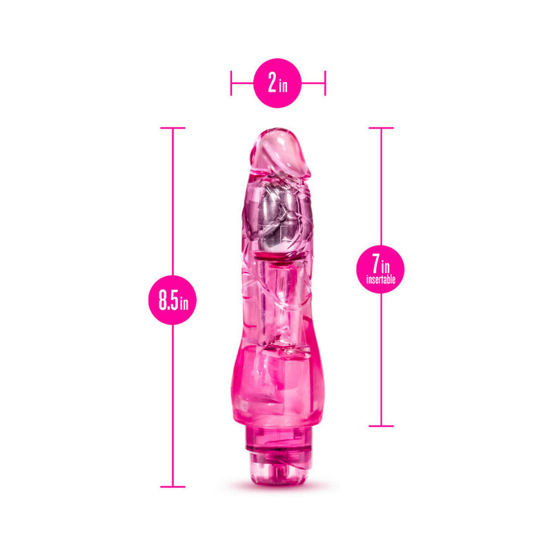 Naturally Yours Fantasy Vibe Realistic 8.5 in. Vibrating Dildo Pink