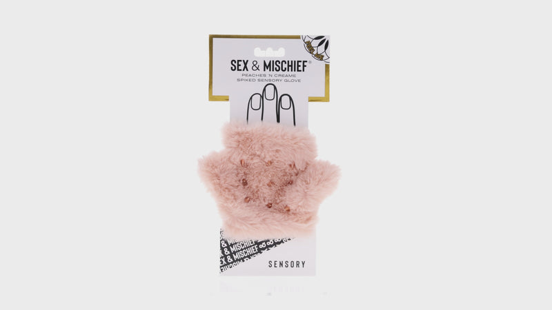 Sportsheets Sex & Mischief Peaches 'n CreaMe Spiked Sensory Glove