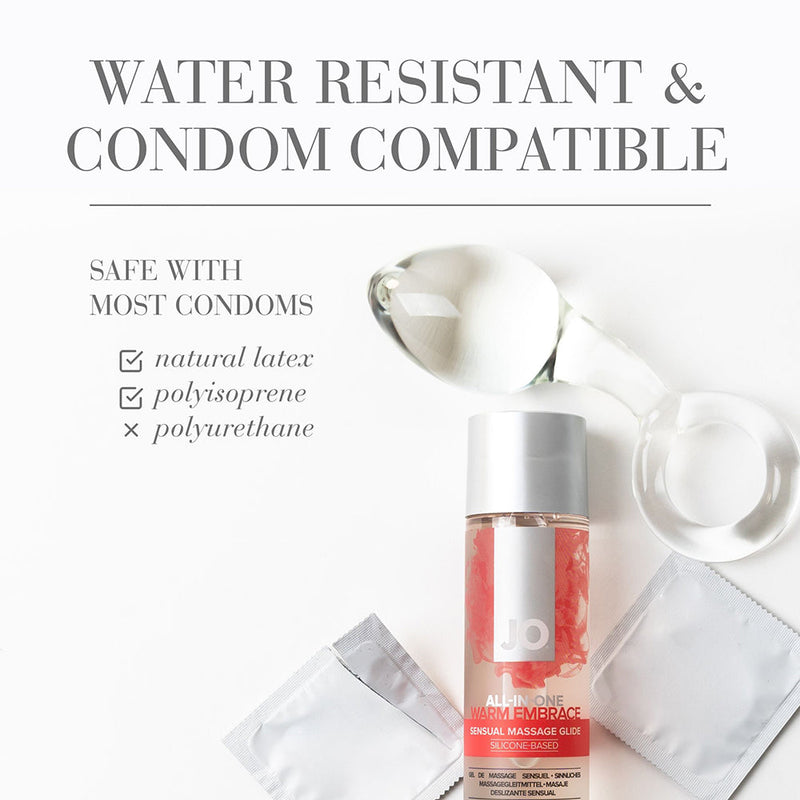 JO All-In-One Sensual Massage Glide Warming 1 oz.
