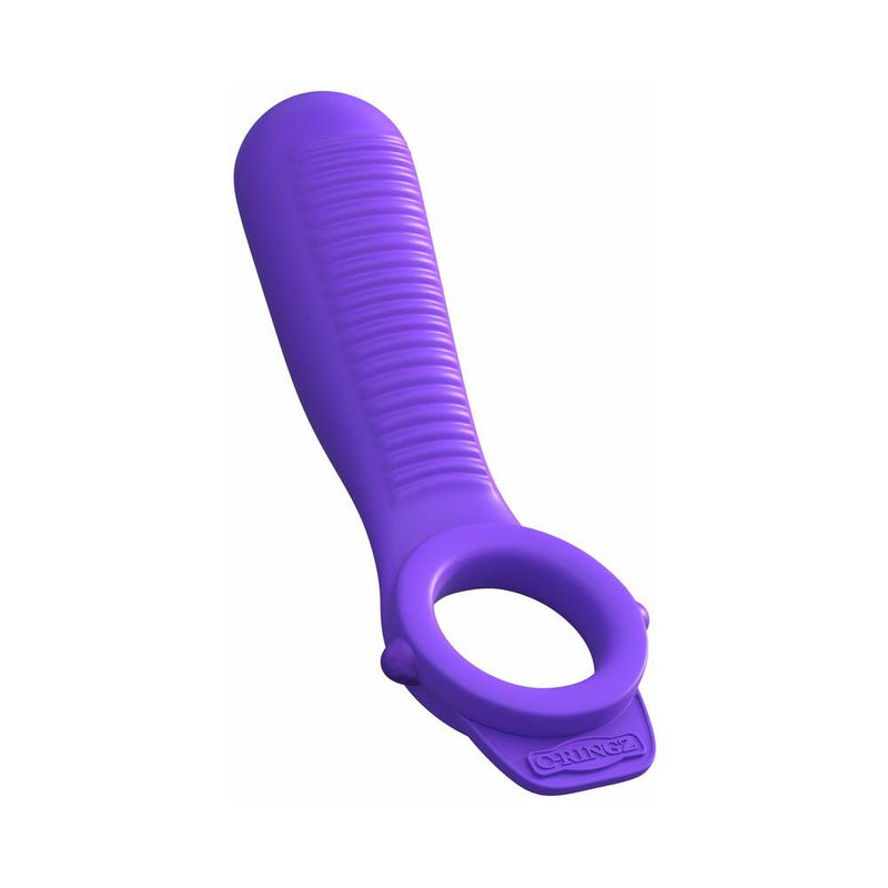 Fantasy C-Ringz Remote-Controlled Vibrating Ride N Glide Couples Ring Purple