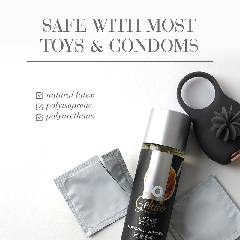 JO Gelato Creme Brulee Flavored Water-Based Lubricant 1 oz.