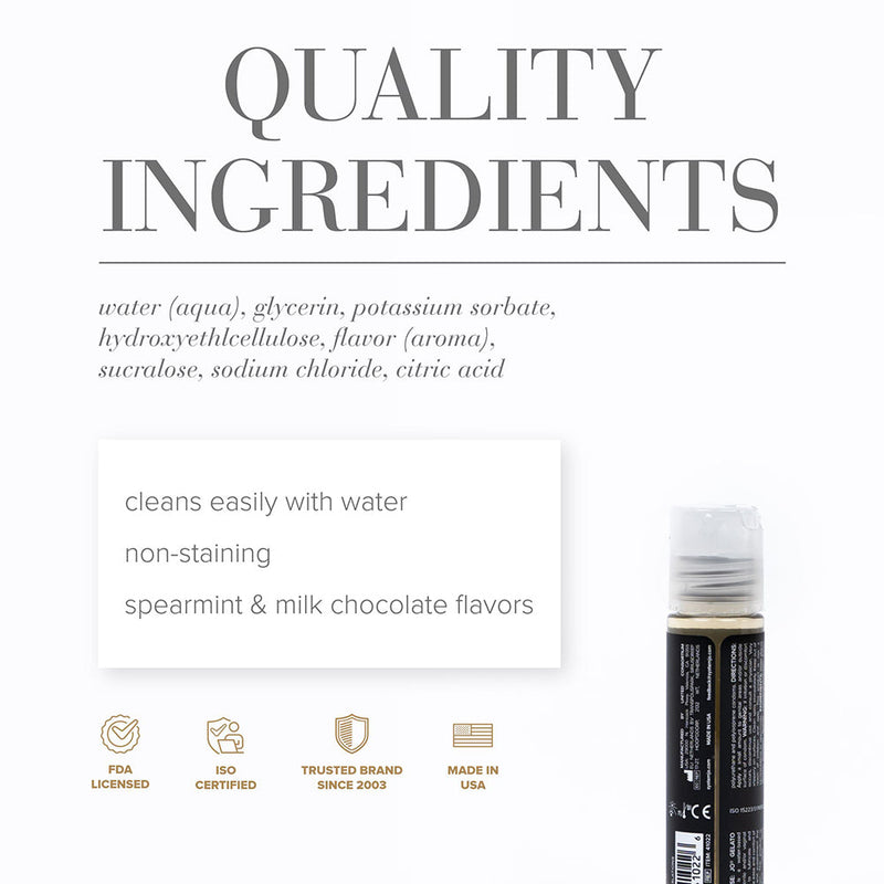 JO Gelato Mint Chocolate Flavored Water-Based Lubricant 1 oz.