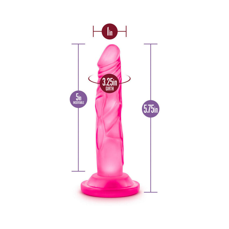 Naturally Yours 5 in. Mini Cock Realistic Dildo Pink