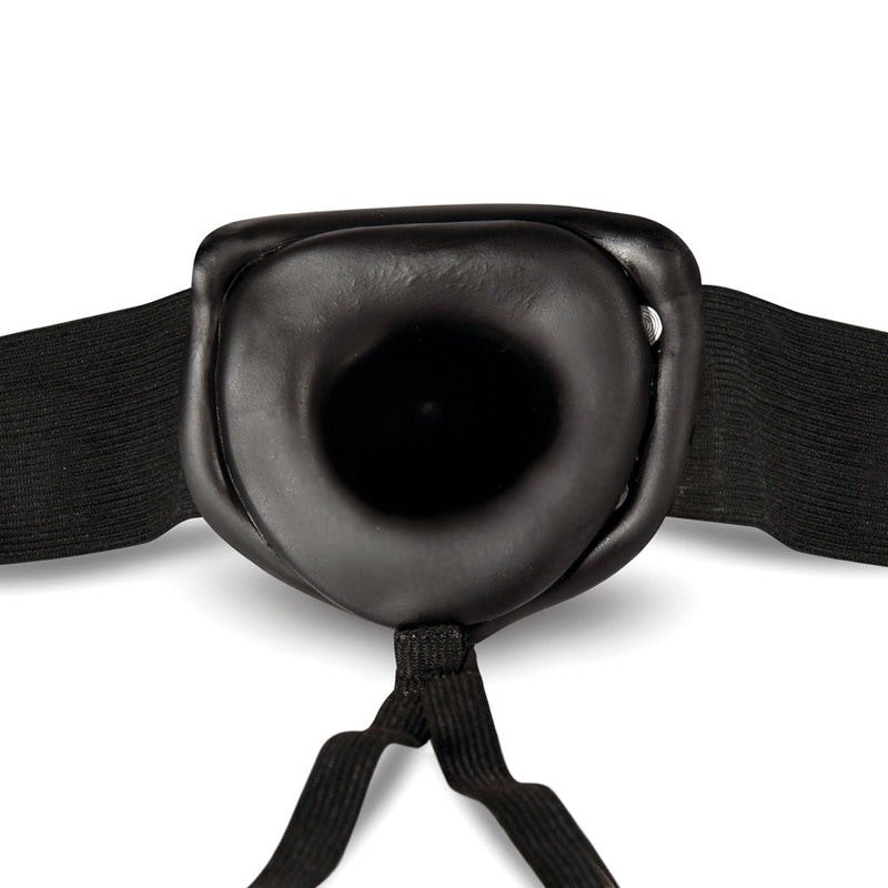 Dr. Skin 7 in. Hollow Strap-On Black