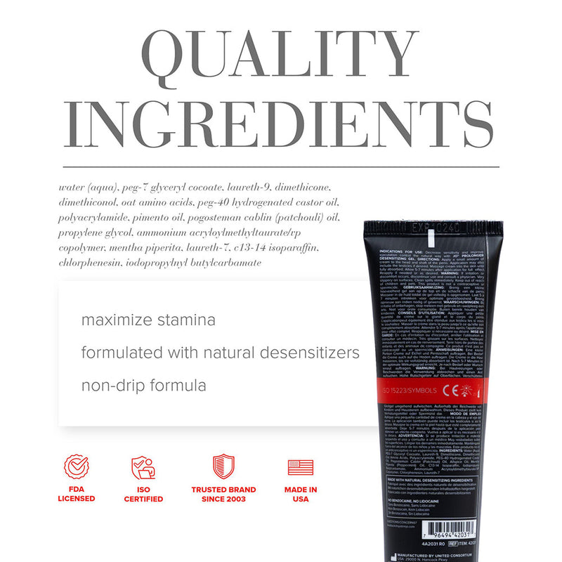 JO Prolonger Penile Desensitizing Gel 2 oz.