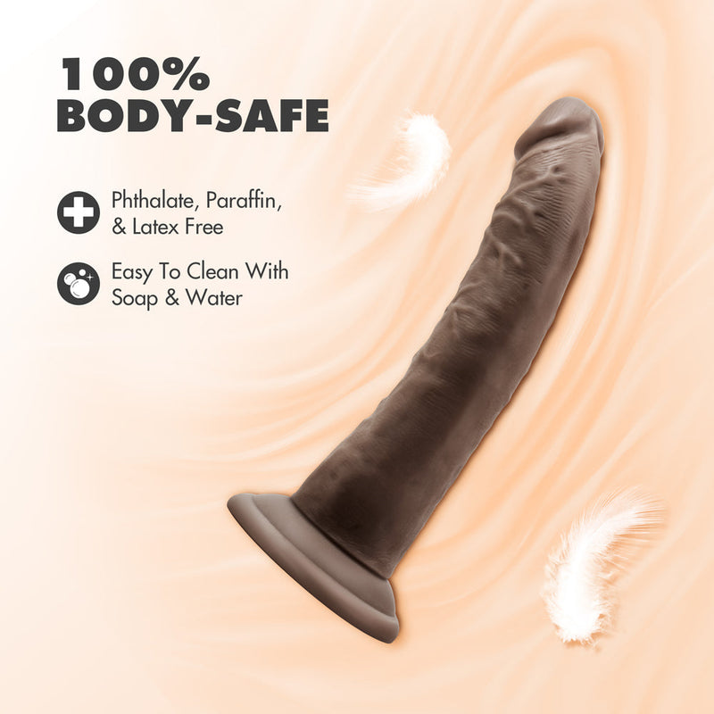 Dr. Skin Realistic 7.5 in. Dildo Brown