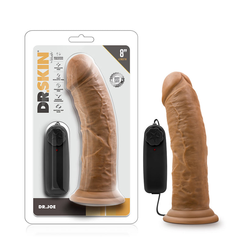 Dr. Skin Dr. Joe Realistic 8 in. Vibrating Dildo Tan