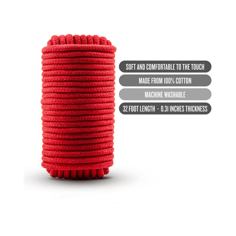 Temptasia Bondage Rope 32 ' / 10 m Red