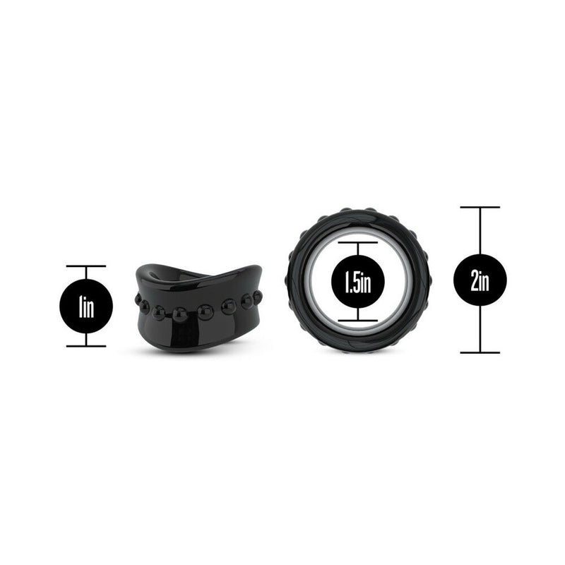 Stay Hard Beef Ball Stretcher 1.5 in. Black