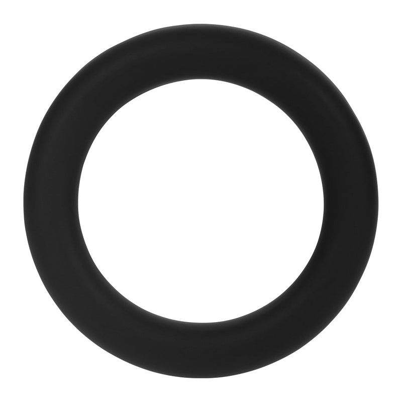 Forto F-61 3-Piece Silicone Cockring Set Black