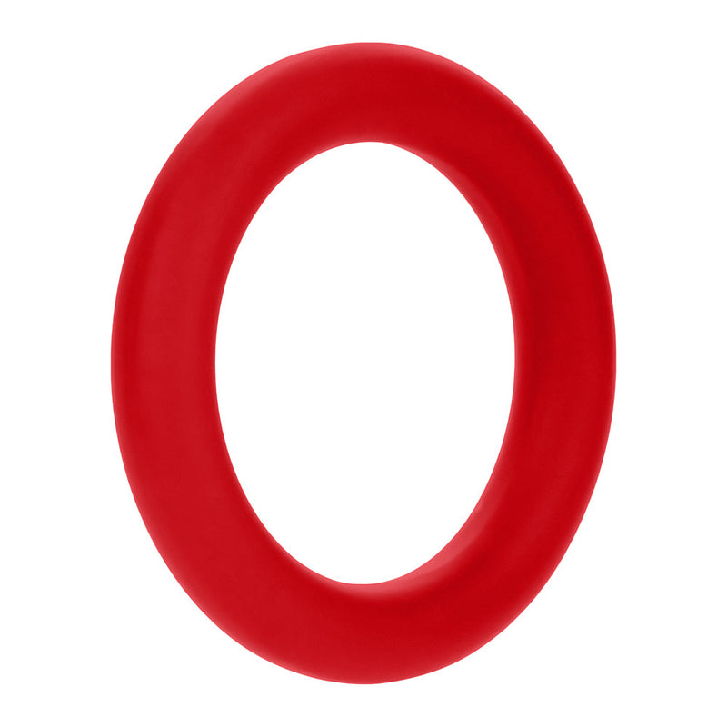 Forto F-61 3-Piece Silicone Cockring Set Red