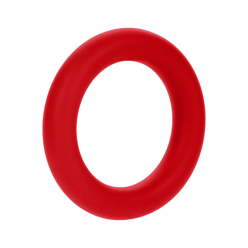Forto F-61 3-Piece Silicone Cockring Set Red