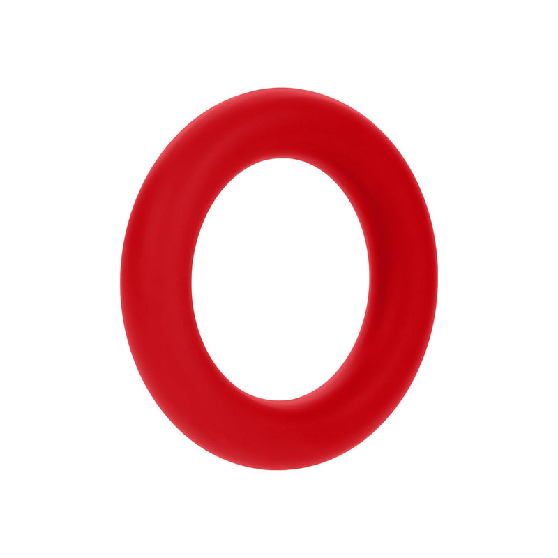 Forto F-61 3-Piece Silicone Cockring Set Red