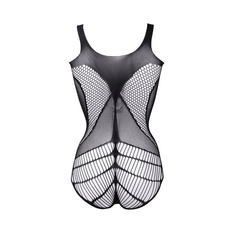 Le Desir Contrast Net Teddy Black O/S