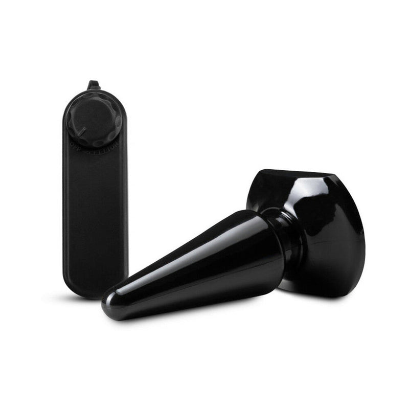 Anal Adventures Basic Vibrating Anal Pleaser Remote-Controlled Plug Black