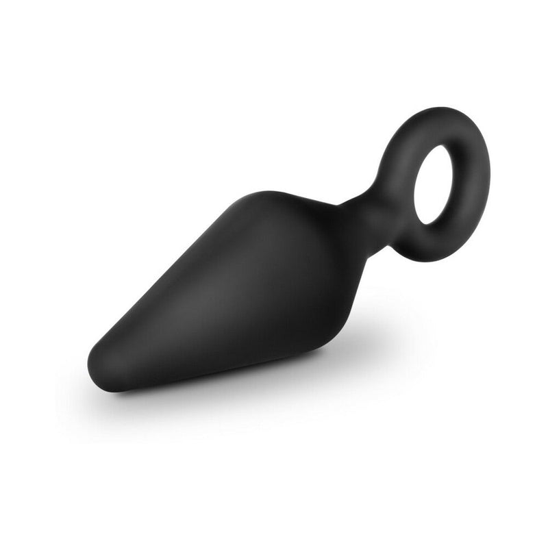 Anal Adventures Platinum Silicone 3-Piece Loop Plug Kit Black