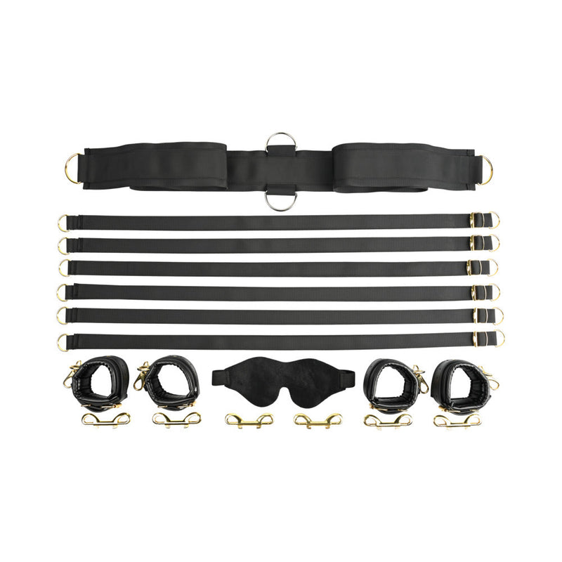 Sportsheets Special Edition Under the Bed Restraint Set Black