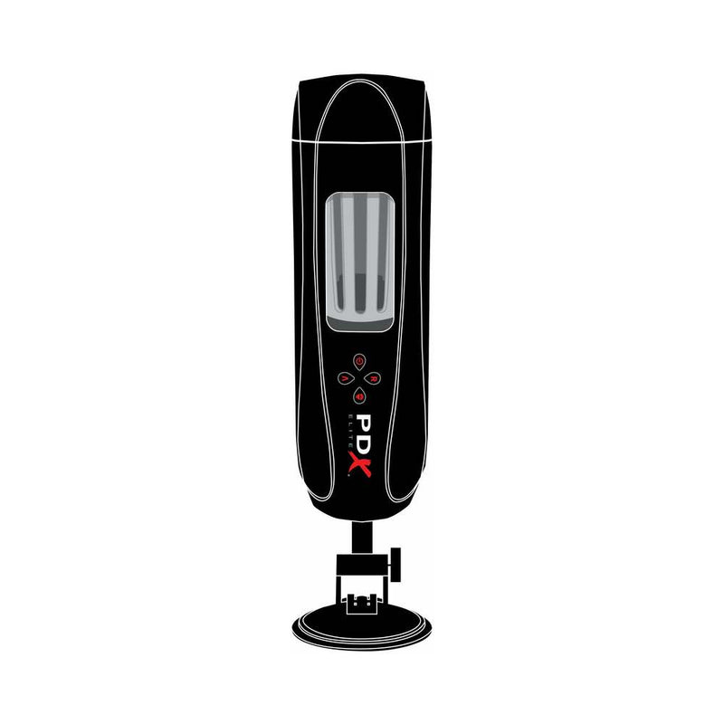 PDX Elite Ultimate Milker 2 Rechargeable Gyrating Suction Stroker With Hands-Free Suction Cup