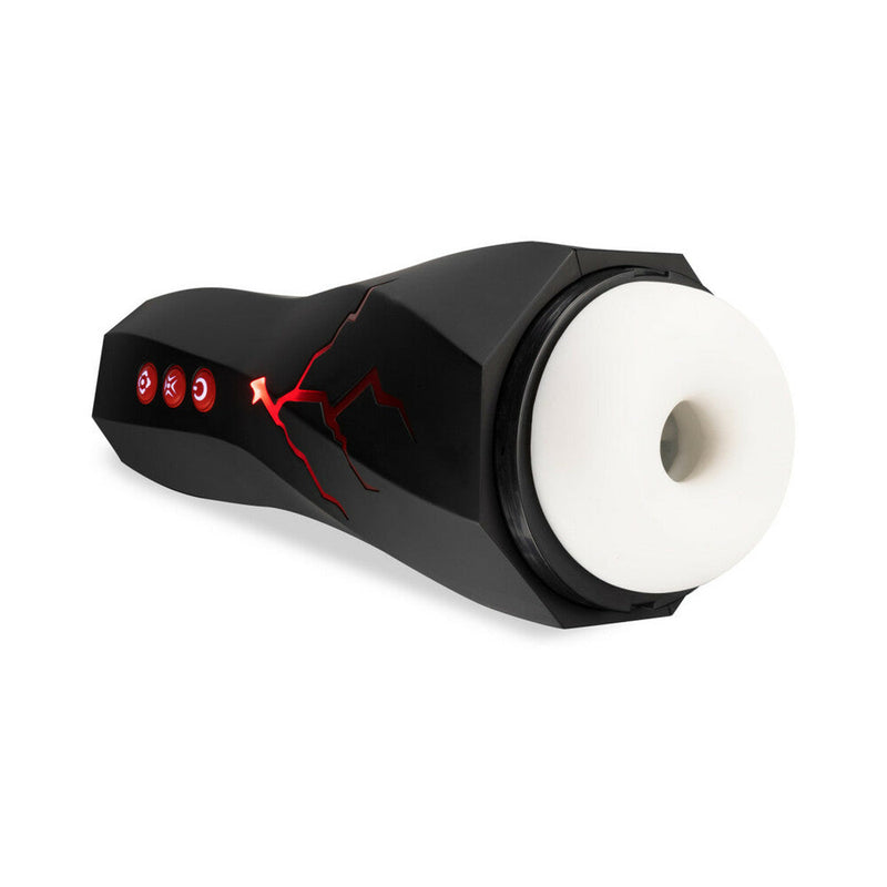 M for Men Storm Rechargeable Vibrating Suction Masturbator Black