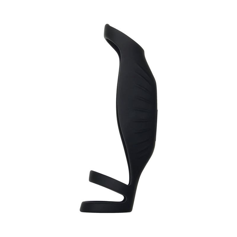 Gender X Rocketeer Rechargeable Triple-Ring Vibrating Silicone Penis Sheath Black