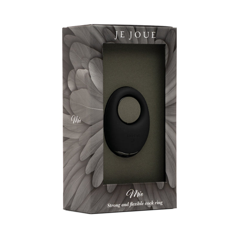 Je Joue Mio Rechargeable Vibrating Silicone Cock Ring Black