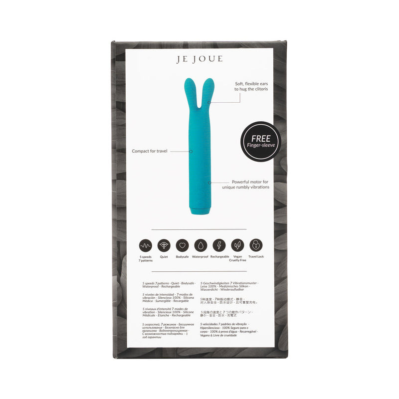 Je Joue Rabbit Bullet Vibrator Rechargeable Silicone Teal