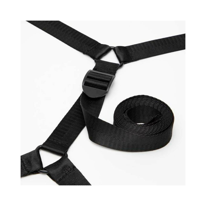 Fifty Shades of Grey Sweet Anticipation Reversible Under Mattress Restraint Set Red/Black