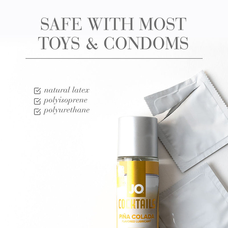 JO Cocktails Pina Colada Flavored Water-Based Lubricant 2 oz.