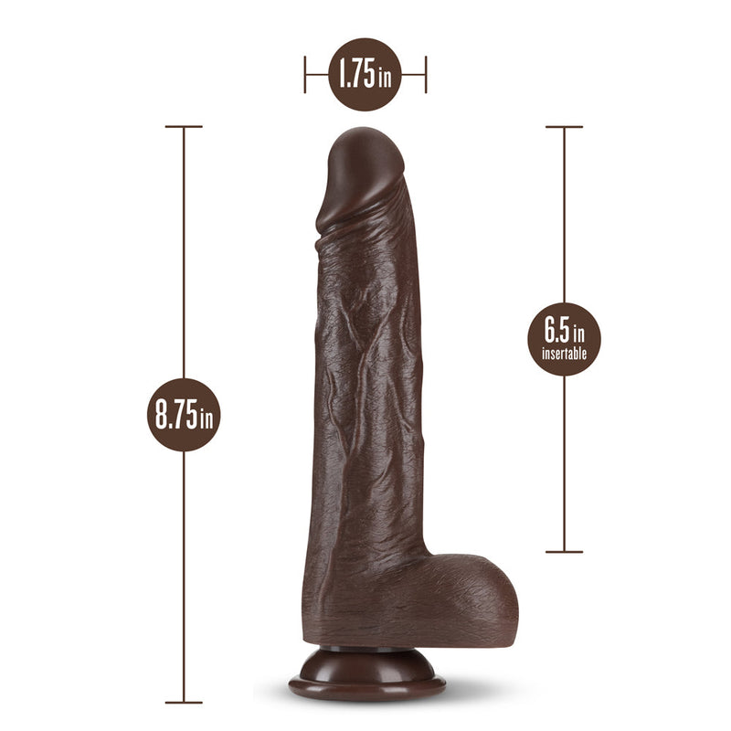 Dr. Skin Dr. Murphy 8 in. Thrusting & Gyrating Dildo with Remote Control Brown