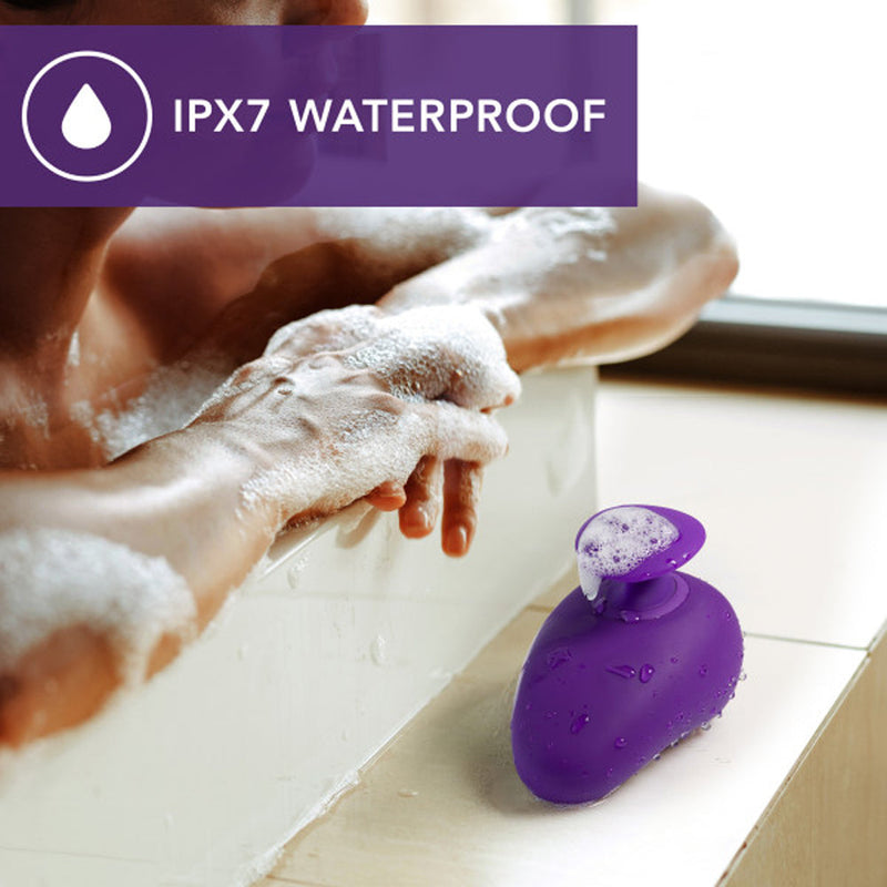Wellness Palm Sense Rechargeable Silicone Vibrator Purple