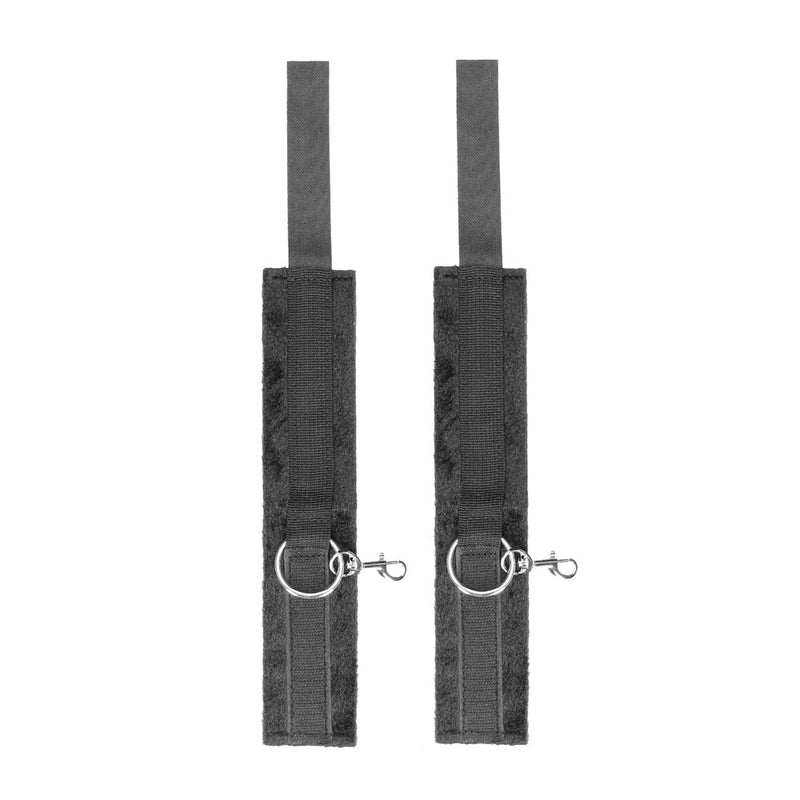 Ouch! Black & White Velcro Hogtie With Hand & Ankle Cuffs Black