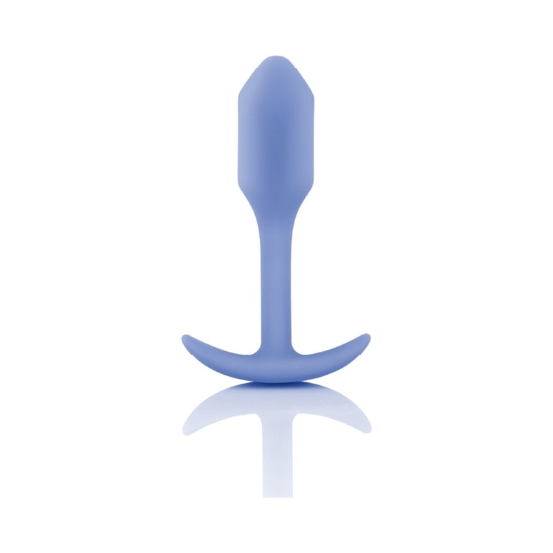 B-Vibe Snug Plug 1 Weighted Silicone Anal Plug Violet