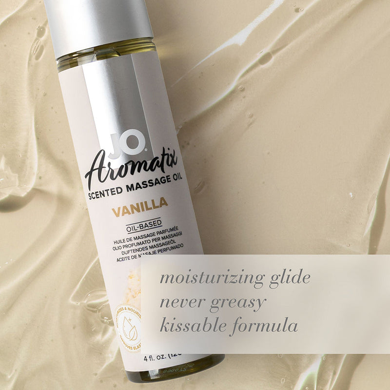 JO Aromatix Vanilla Scented Massage Oil 4 oz.