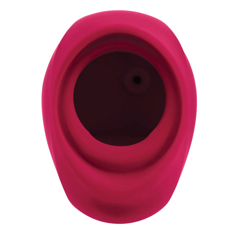 Gender X Body Kisses Rechargeable Vibrating Silicone Suction Massager Red