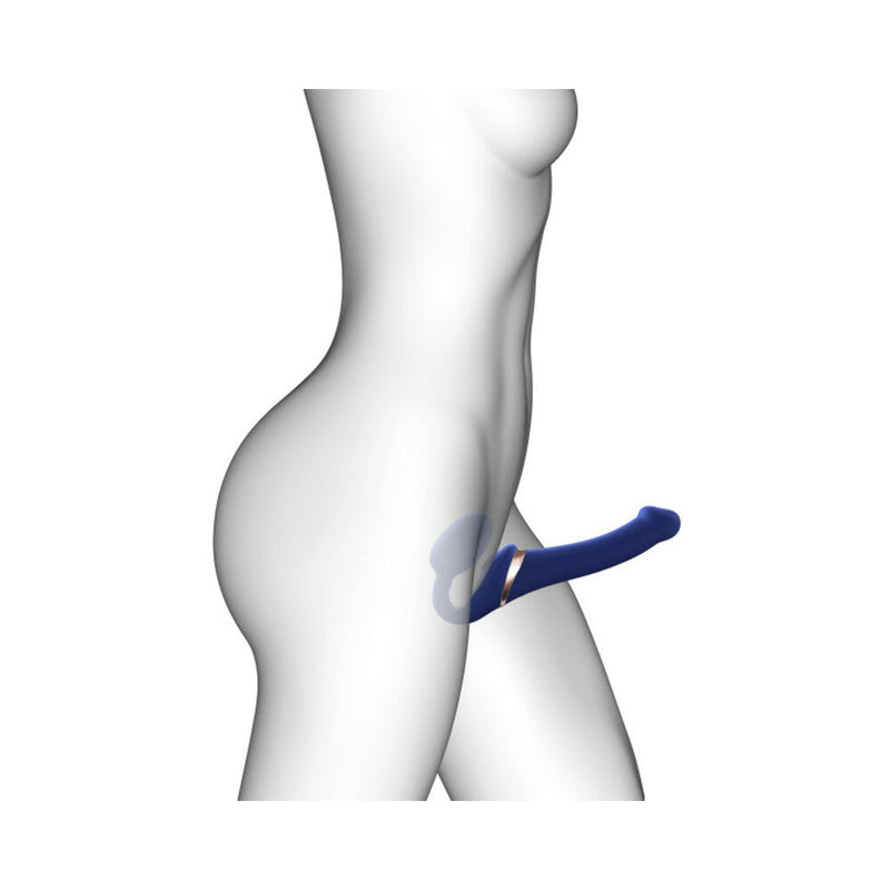 Strap-On-Me Multi Orgasm Bendable Strapless Strap-On Night Blue Medium