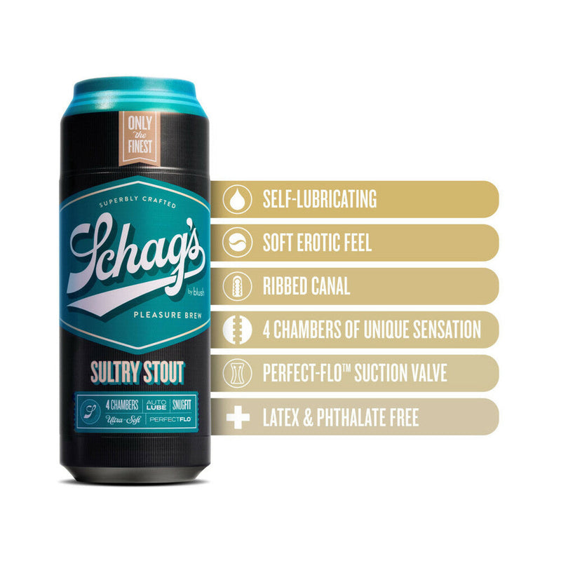 Schag's Sultry Stout Self-Lubricating Stroker Frosted