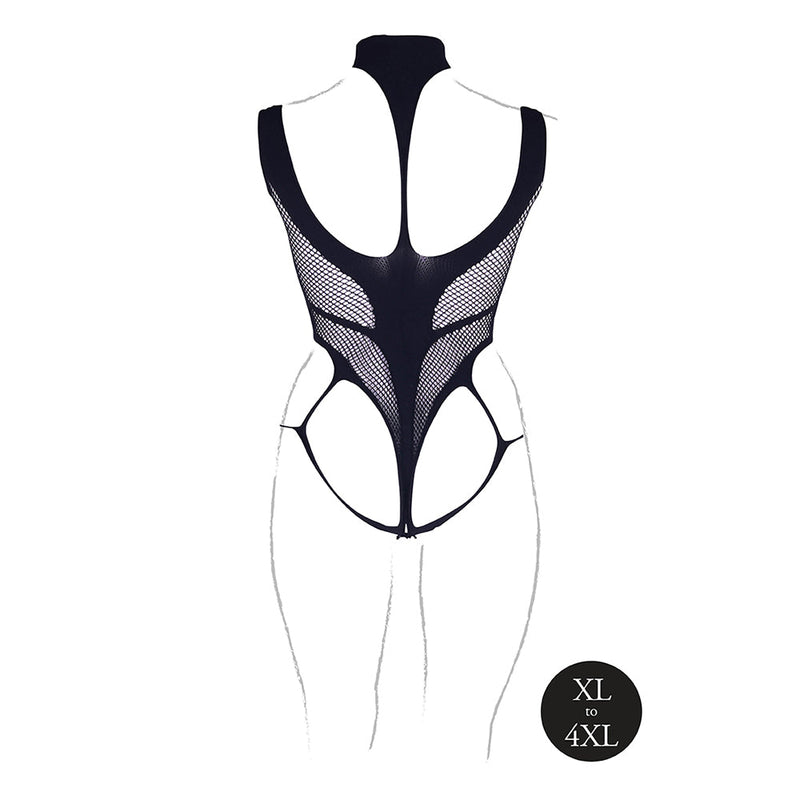 Le Desir Shade Cyllene XLVIII Bodysuit with Turtleneck Black Queen Size
