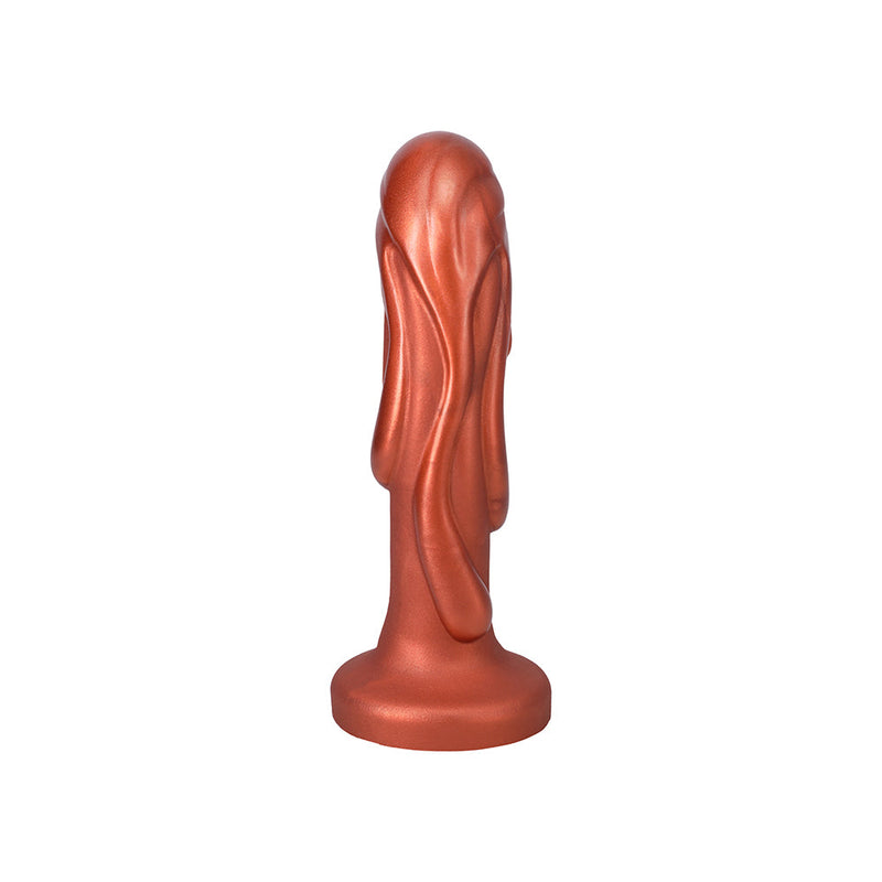 Tantus Magma 7 in. Fantasy Dildo Medium-Firm Copper
