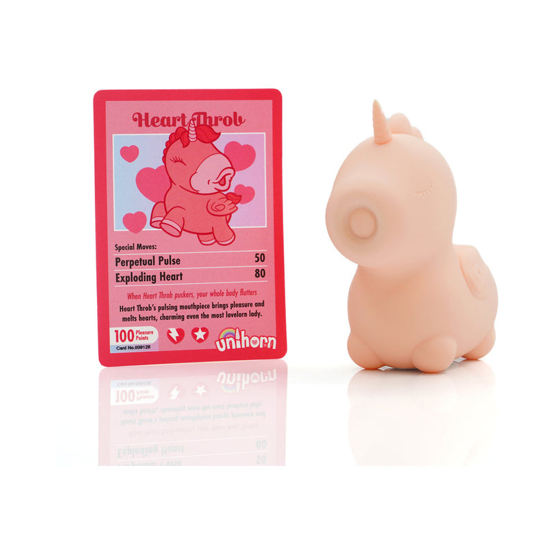 Unihorn Heart Throb Pulsing Vibrator Pink