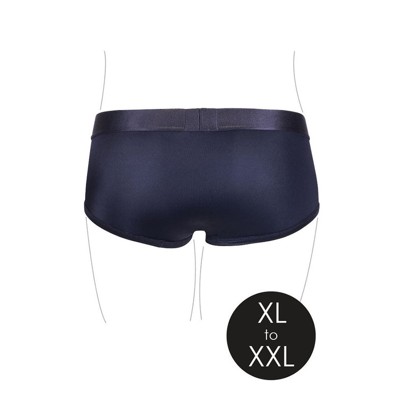 Ouch! Vibrating Strap-on Brief Black XL/2XL