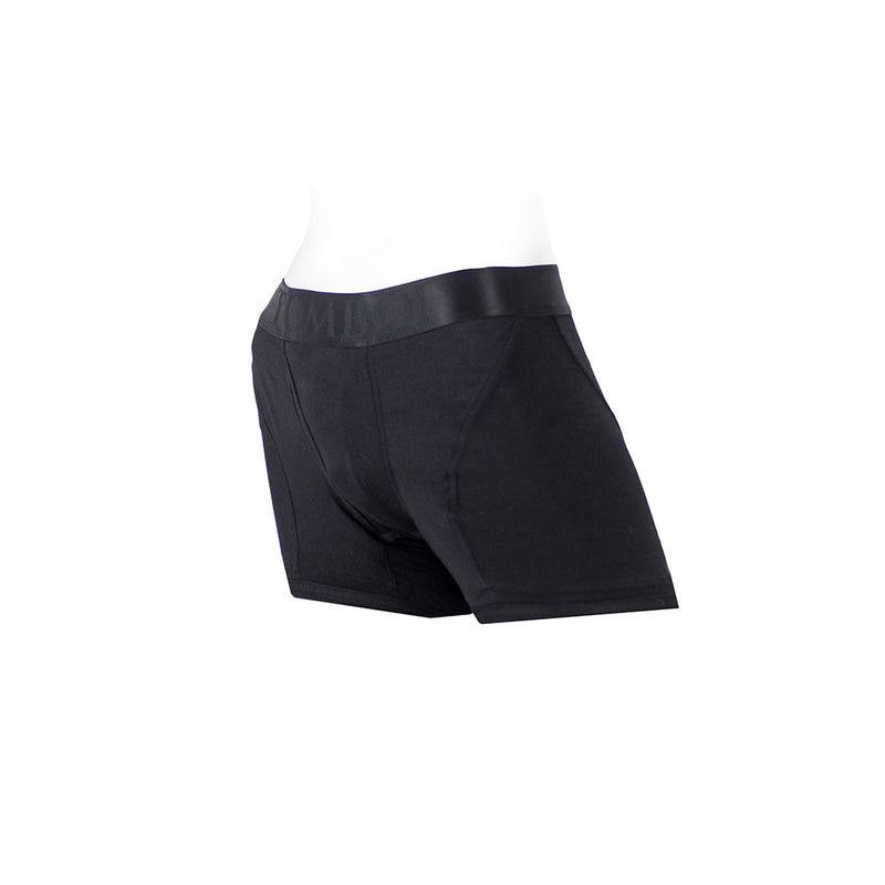 SpareParts Tomboii Rayon Boxer Briefs Harness Black Size 2XL