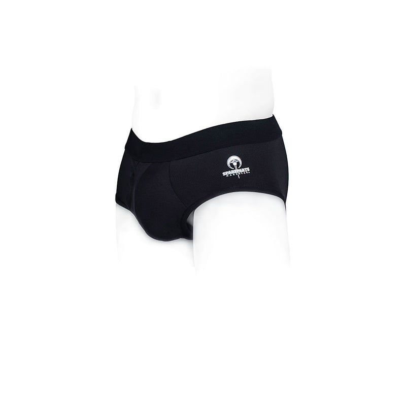 SpareParts Pete Briefs Nylon Packing Underwear Black Size 2XL