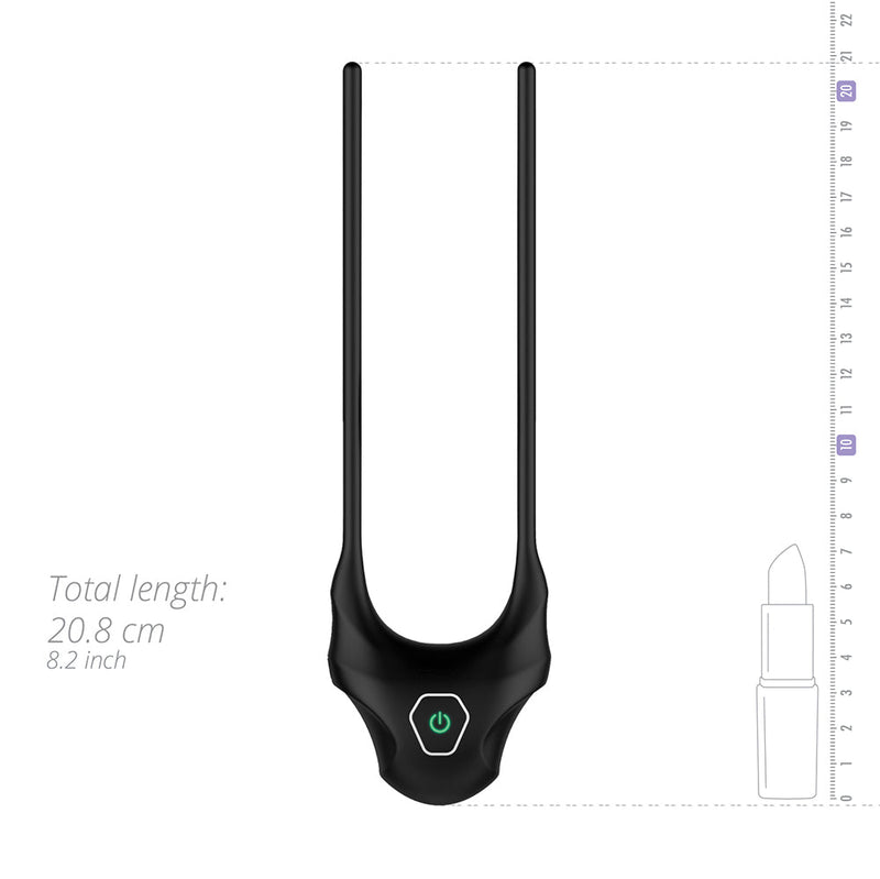Nexus Forge Adjustable Vibrating Cock Ring Black