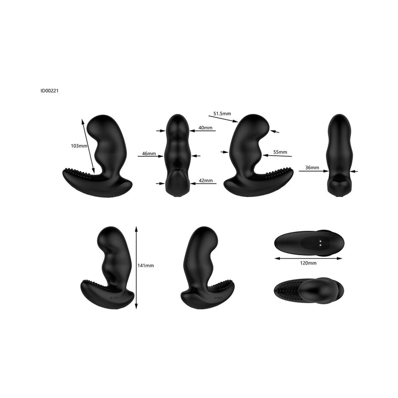 Nexus Ride Extreme Remote Control Prostate Dual Motor Vibrator Black