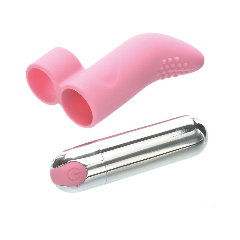 Adam & Eve Silicone Rechargeable Finger Vibe (Bag Packaging)