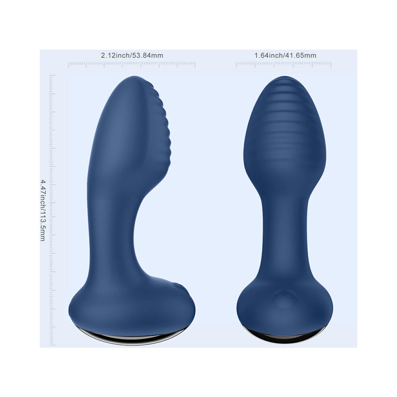 Honey Play Box Frenzy Pressure Sensing App-Controlled Rotating Butt Plug Blue
