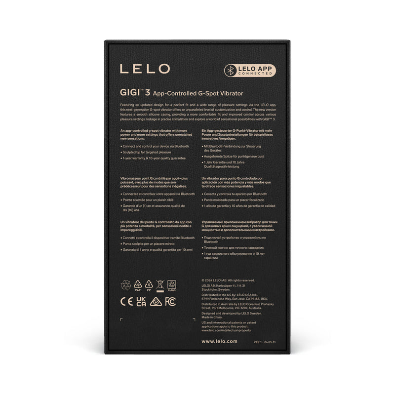 LELO GIGI 3 App-Controlled G-Spot Vibrator Plum