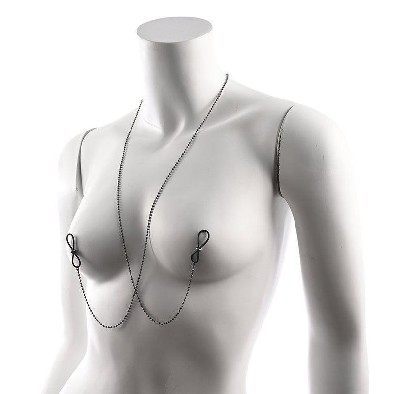 Sportsheets Sex & Mischief Ex's & Oh's Body Jewelry with Nipple Ties